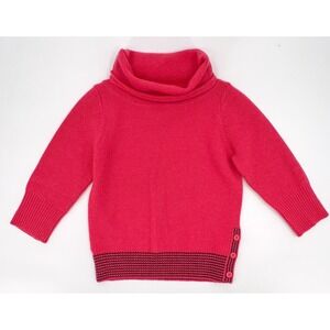 Patagonia Sweater Womens Extra Small Pink Wool Cowl Turtle‎ neck long sleeve